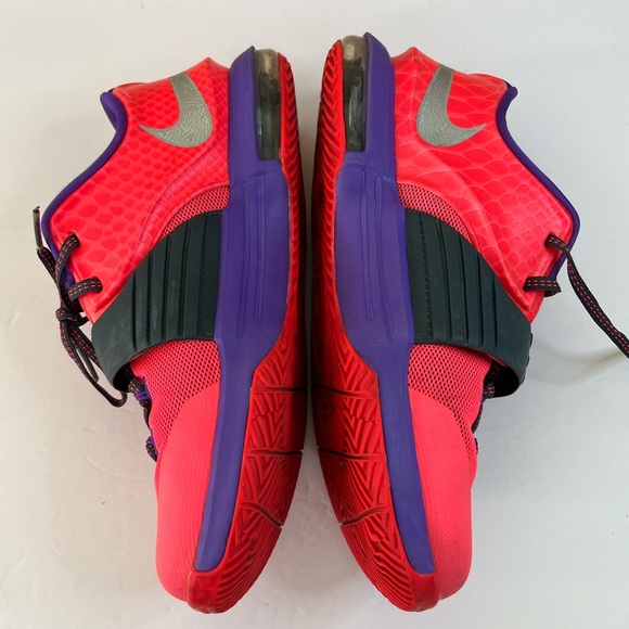 Nike KD 7 GS Color: Hyper Punch/Hyper Grape-Magnet Grey Size 7 Youth - Picture 4 of 13